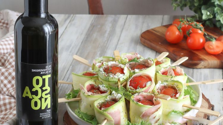 roulés de courgette