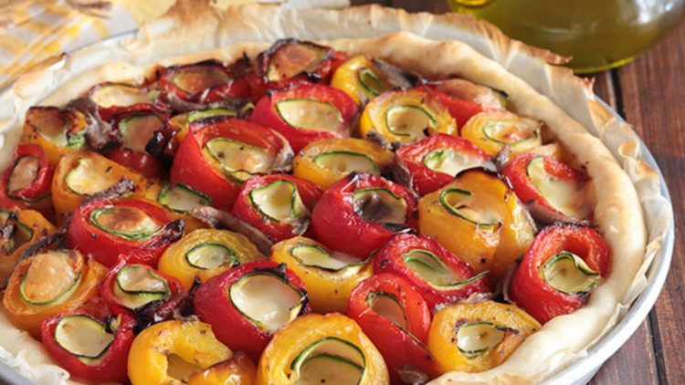 tarte gourmande aux poivrons