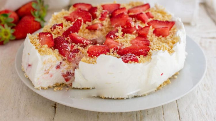 crumble cheesecake aux fraises