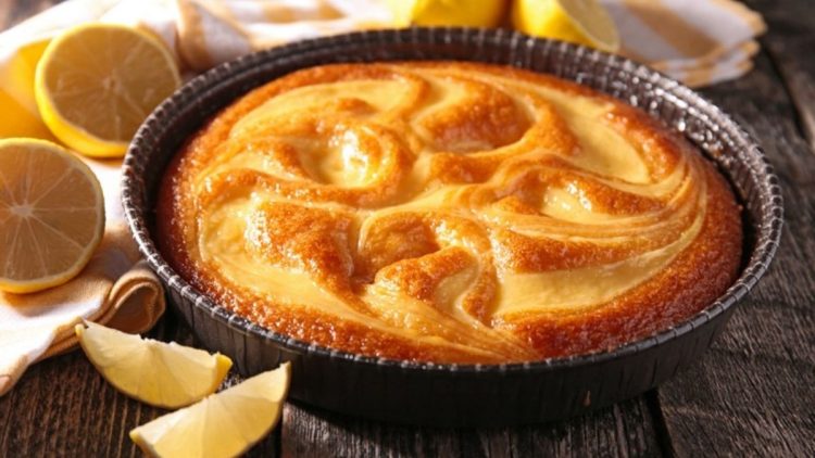 Gâteau à la crème pâtisserie au citron
