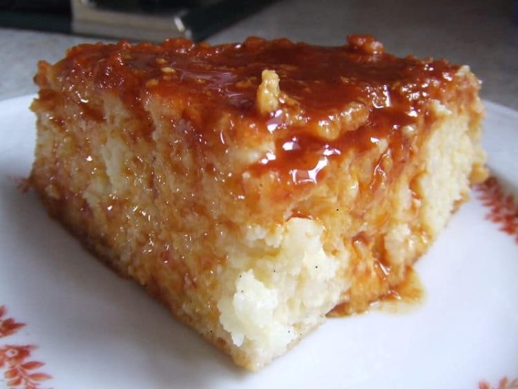 Gâteau de riz au caramel