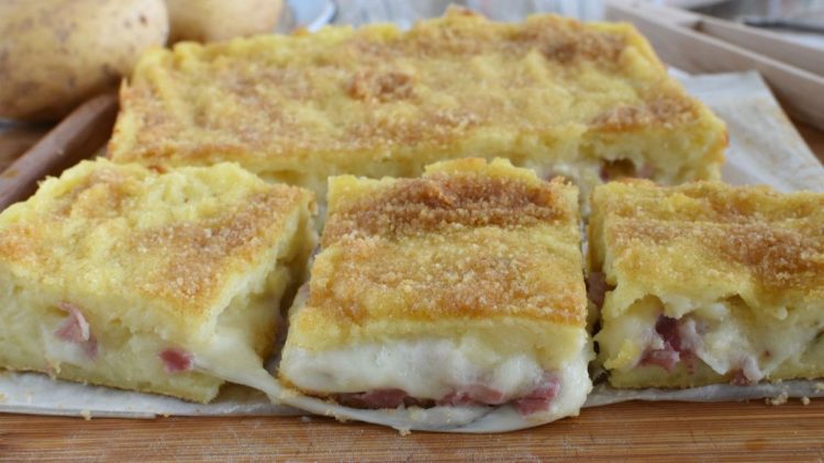 Gâteau de pommes de terre au jambon cuit