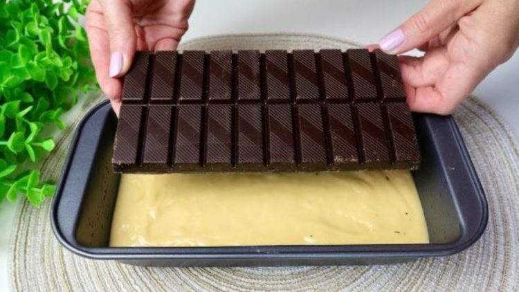 gâteau tablette de chocolat