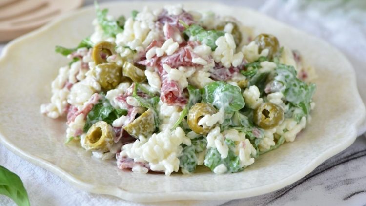 Salade de riz et bresaola