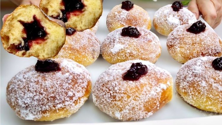 Beignets à la confiture au four