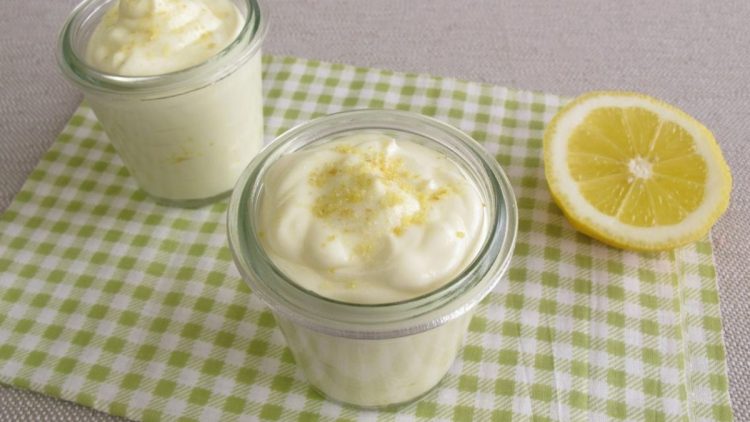crème au citron sans cuisson