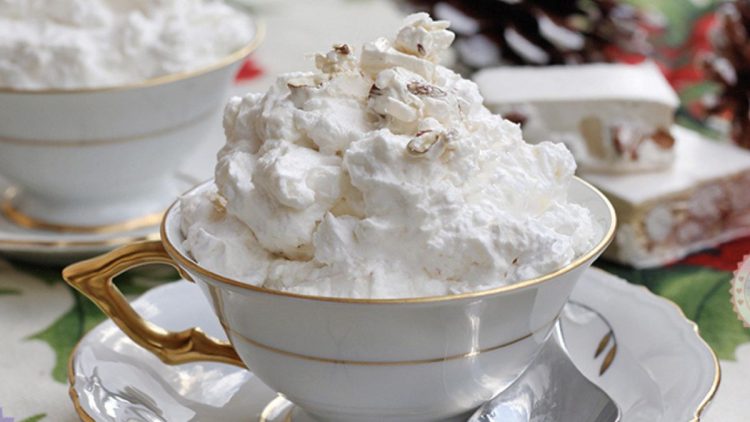mousse au touron et au mascarpone