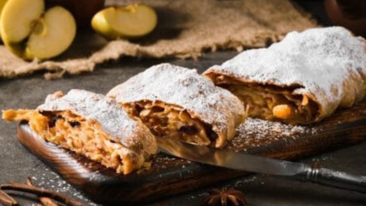 strudel aux pommes en pâte brisée
