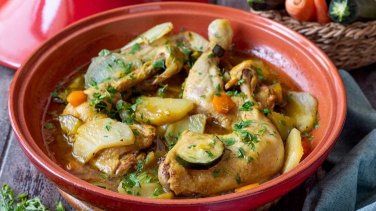 Tajine de poulet aux légumes