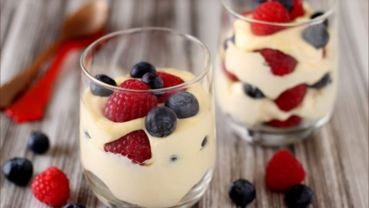 verrines mascarpone et fruits rouges