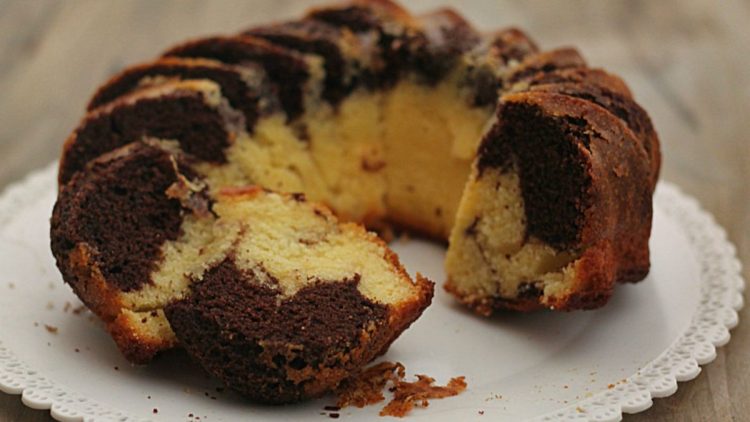 Couronne marbrée ricotta et cacao