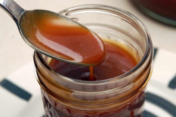 caramel beurre salé sans creme a l'orange