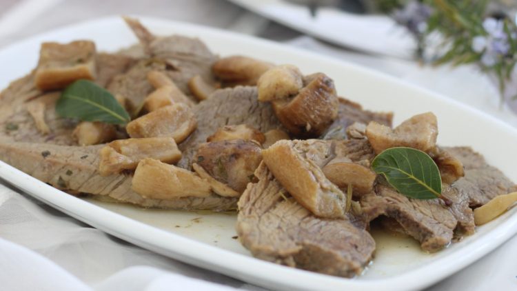 roti de veau aux champignons