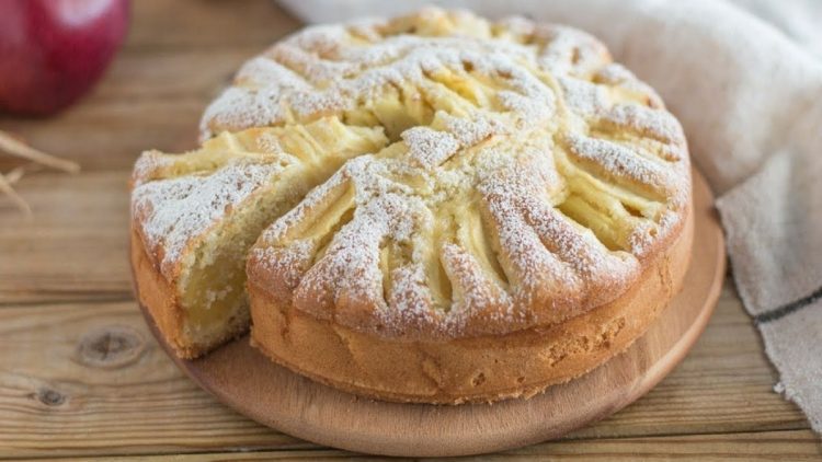 Gâteau moelleux aux pommes sans beurre