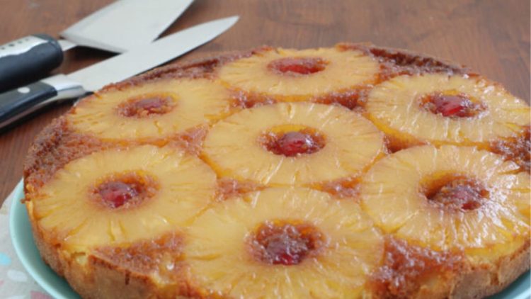 gâteau renversé à l'ananas de grand-mère