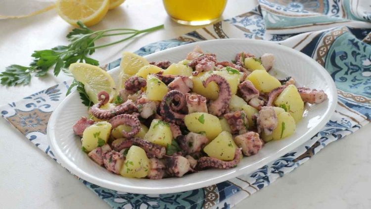 Salade de poulpe aux pommes de terre