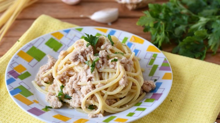 spaghettis au thon