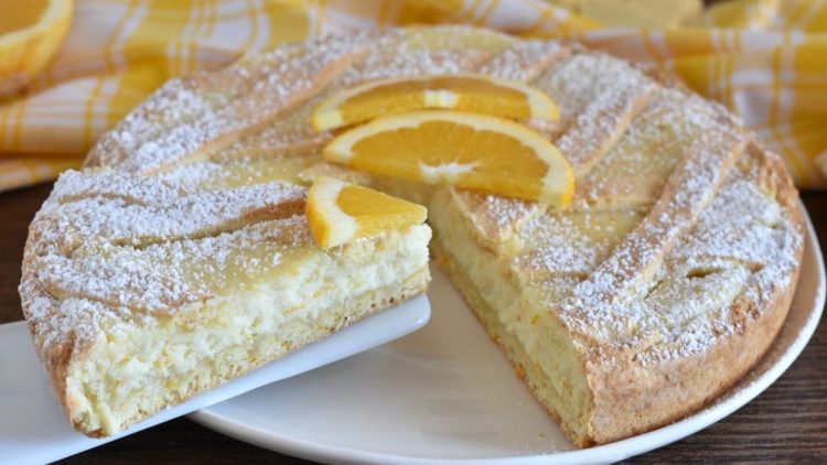 Tarte à l'orange chocolat blanc et ricotta