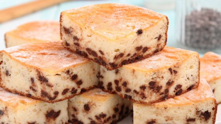 carrés aux pépites de chocolat