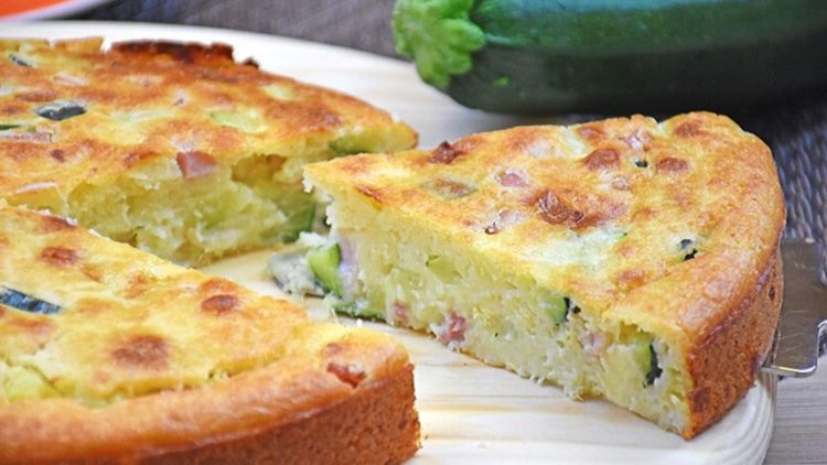 Gâteau aux courgettes et mozzarella