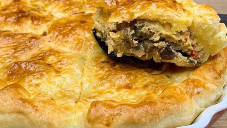 tarte rustique aubergine et ricotta
