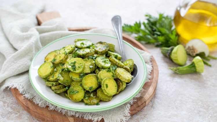 courgettes trompette trifolees