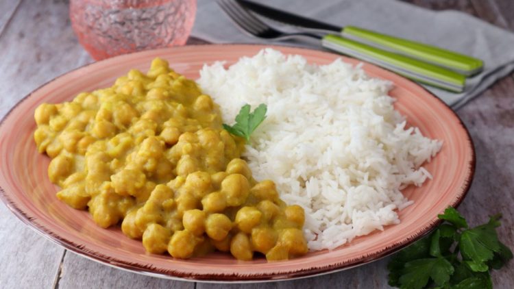 curry de pois chiches et riz basmati