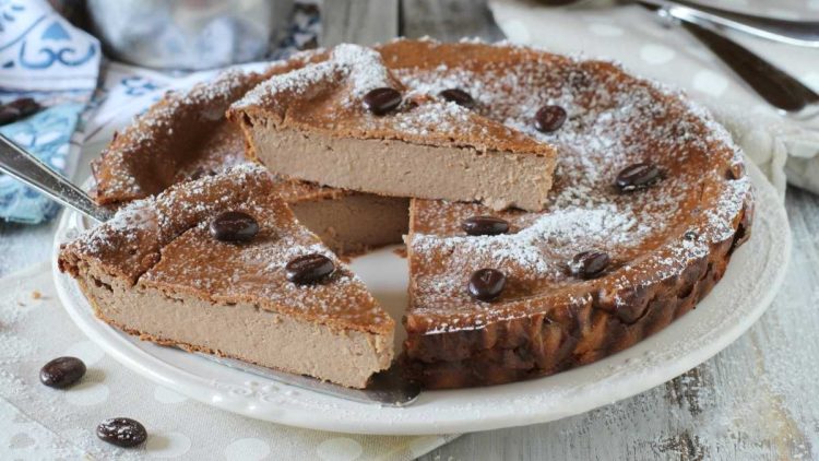 Gâteau crémeux à la ricotta et café