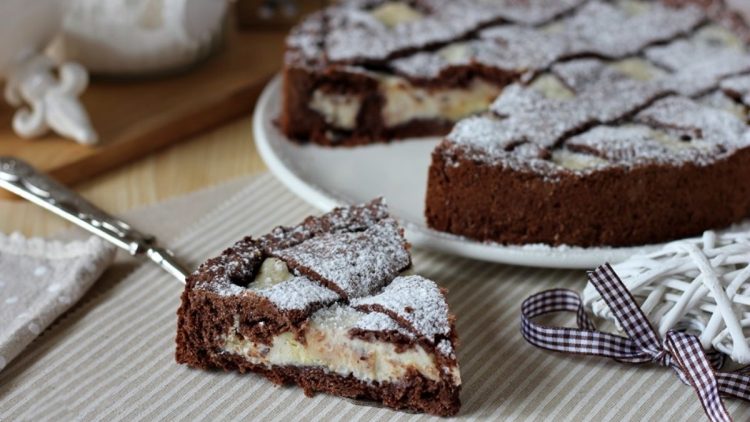 Tarte à la ricotta et double chocolat