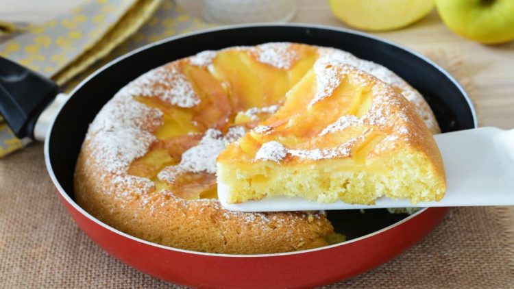 Gâteau de pommes à la poêle