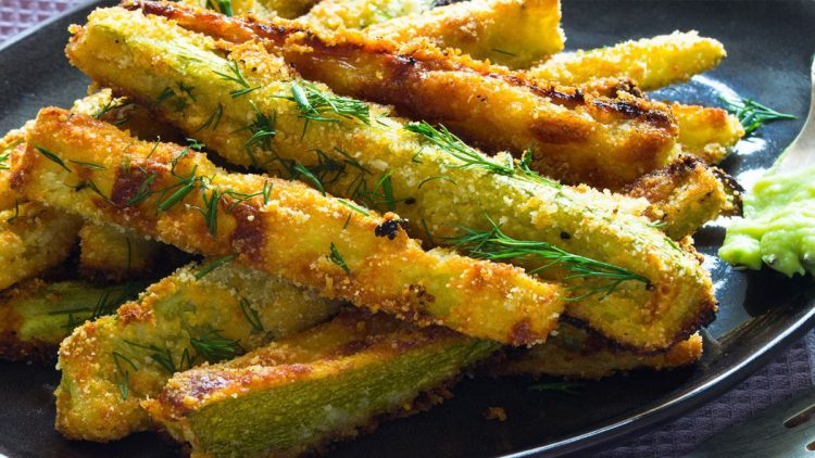 bâtonnets de courgettes panés