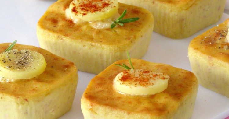 Flans pommes de terre et jambon