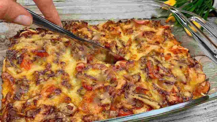 gratin de pommes de terre et poivrons