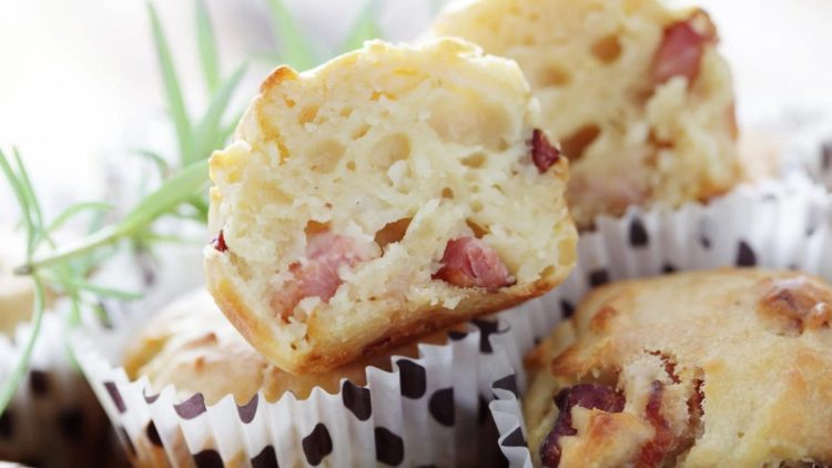 muffins moelleux au jambon