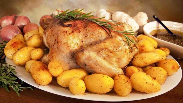 Poulet aux pommes de terre nouvelles