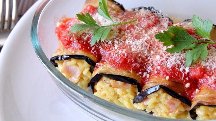 Rouleaux d'aubergines à l'italienne