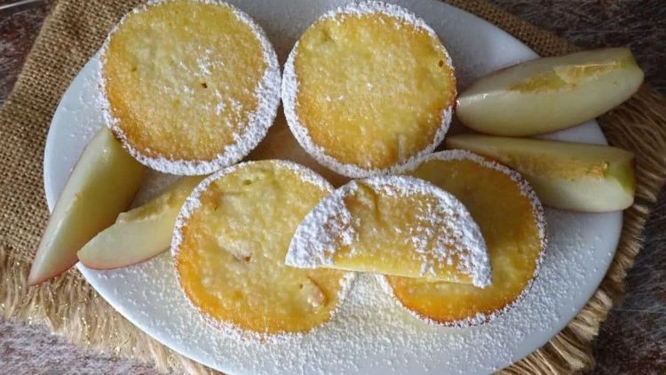 Muffins de ricotta aux pêches