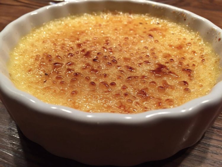 Crème brûlée au chocolat praliné