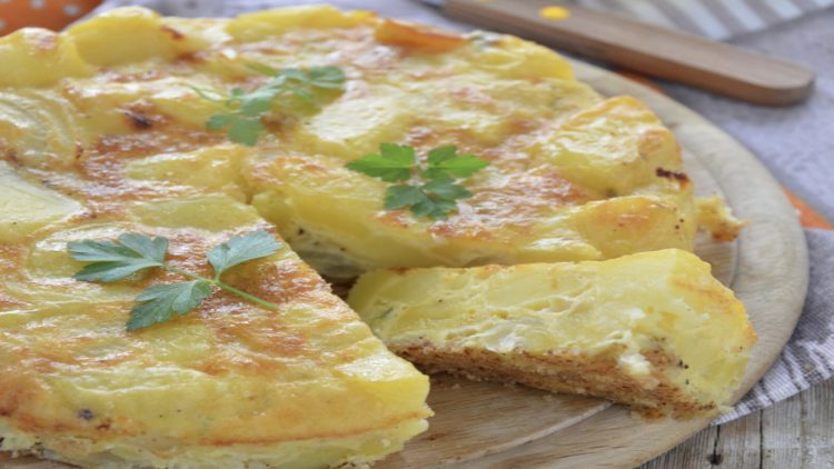 Omelette aux pommes de terre légères