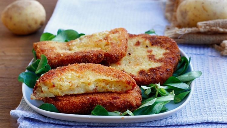 Pommes de terre en escalopes panées