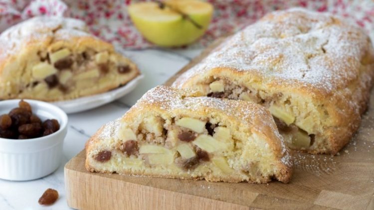 Strudel aux pommes en pâte brisée