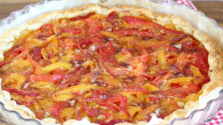 tarte rustique aux poivrons