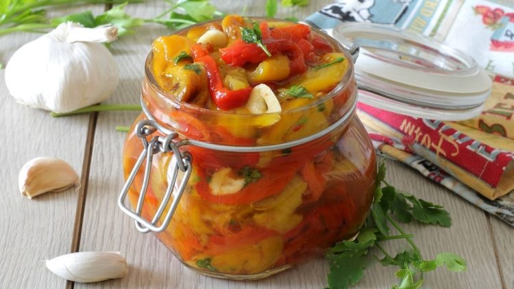 Poivrons à l'huile d'olive
