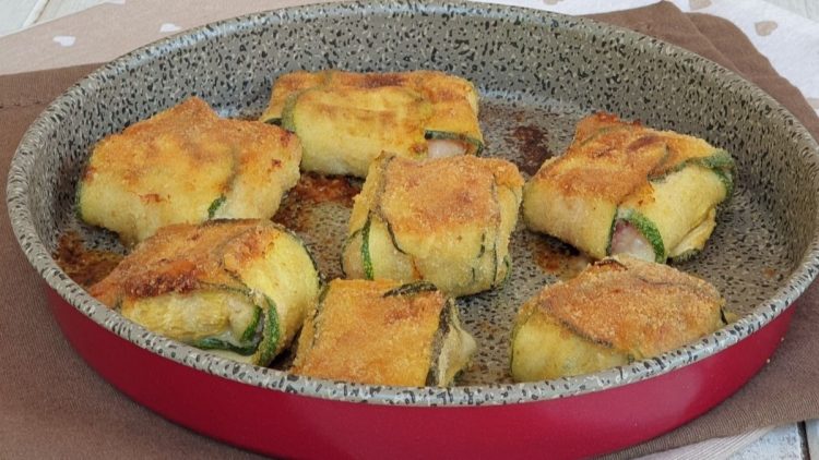 Rouleaux croustillants aux courgettes