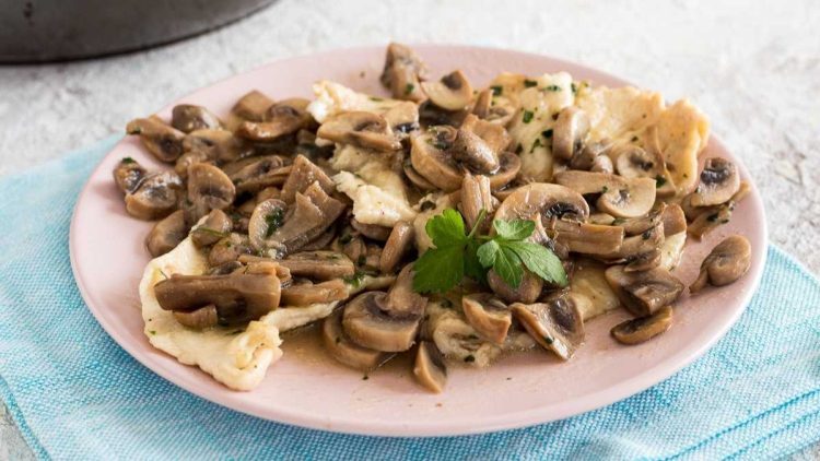 Escalopes de poulet aux champignons