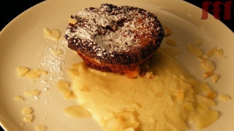 fondant aux amandes et crème sabayon