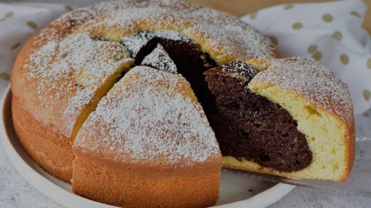 Gâteau moelleux lait et chocolat