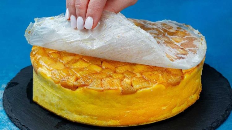 Gâteau protéiné aux pommes sans farine