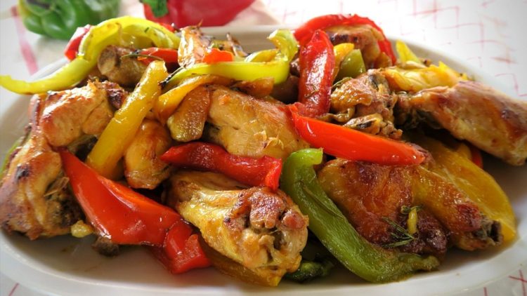 Poulet aux poivrons