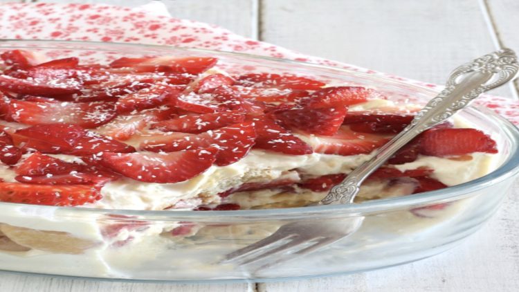 Tiramisu fraises sans œuf